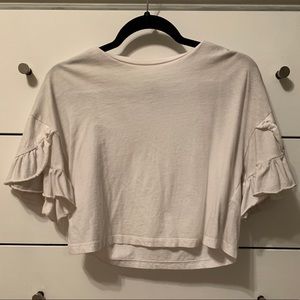 White crop top